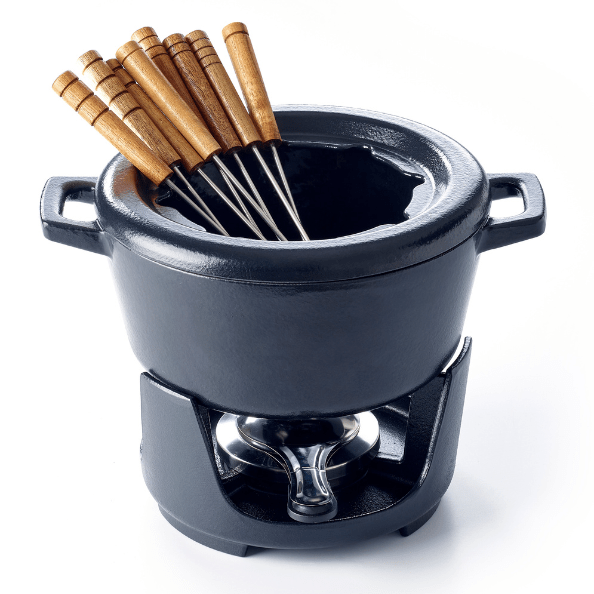 Nori Cast Iron 8 - Piece Fondue Set - 2 Qt. - Alva Cookware